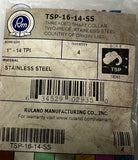 Lot of (3) Ruland TSP-16-14-SS Threaded Shaft Collar 1"-14 TPI Two-Piece SS