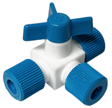 As One 5-5366-12 Fluororesin Stopcock Valve Three-Way 016.1304.2