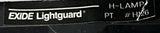 Exide LightGuard H126B Halogen H-Lamp Black