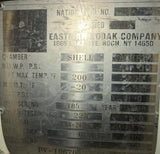 Eastman Kodak 120 Gallon Stainless Pressure Vessel Tank 225 PSI ASME