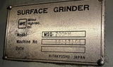 Mitsu MSG-200MH Surface Grinder w/ Walker Magnetic Chuck 6" x 12" & Vac-U-Guard