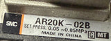 SMC AR20K-02B Pneumatic Regulator Modular 1/4" R w/ Gauge