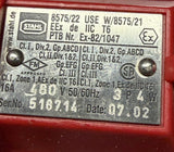 Stahl 8575/22 Male Plug Connector 16A 480V 3P 4W Use With 8575/21