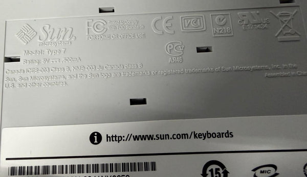 Sun Microsystems Model Type 7 Unix Keyboard USB Wired 320-1367-03