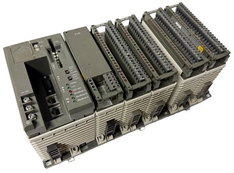 Schneider Electric PC-E984-265 TSX Compact CPU w/ P120, (2) DEP216 & (2) DAP216