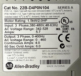 Allen-Bradley 22B-D4P0N104 PowerFlex 40 AC Drive 1.5 kW 2 HP 3-Phase 380-480 V