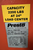 Presto Lifts PPS2200-62NAS PowerStak Walk Behind Pallet Stacker Lift 24V 62"