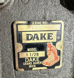 Dake 1-1/2B Ratchet Lever Arbor Press 48:1 3-Ton 7” Throat 1 1/2B