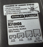 Stanley Bostitch B310HDS Heavy Duty Stapler Black 851787S