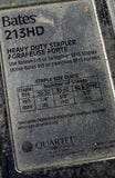 Bates 213HD Heavy Duty Stapler 1/4" to 1/2" Vintage Made in Japan