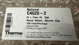 Pack of (100) Thermo Scientific C4020-2 National Headspace Vial 20mL 23 x 75mm
