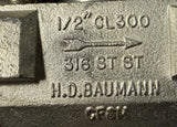 H.D. Baumann CL300 Flow Control Valve 1/2" Stainless Steel 316