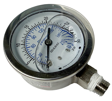 AutomationDirect ProSense G25-SL30-4LS Mechanical Pressure Gauge 2.5" 0-30 PSI