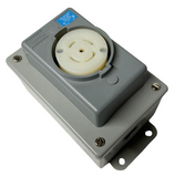Hubbell HBL2810SR Safety Shroud Twist-Lock Receptacle 30A 3 Phase 120/208VAC