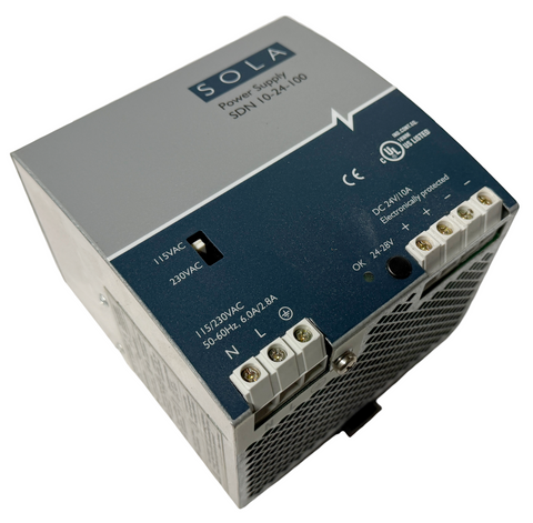 Sola SDN 10-24-100 Power Supply 24 V DC 10 A 115/230 VAC 50/60 Hz 6.0/2.8 A