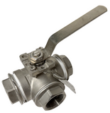 Flo-Tite DM-MPT100-S4-T-TTT-L-032 Ball Valve 1-1/4" CF8 Stainless Steel 1000 WOG