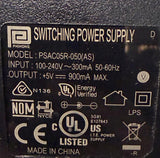 Phihong PSAC05R-050(AS) Switching Power Supply Adapter 5VDC 900mA 100-240VAC