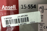 Lot of (3) Ansell 15-554 Chemical Resistant Glove Size 9 14" Long 8PCN4