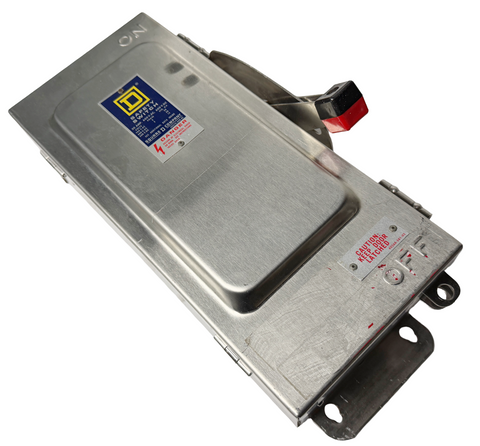 Square D HU361DS Heavy Duty Safety Switch Series E1 Non-Fusible 30A 600V 3-Pole