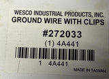 Wesco 272033 Ground Wire With Clips 3ft 4A441