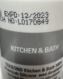Tek Bond White 100% Premium Silicone Caulk Kitchen & Bath 10.1 OZ (6 Pack)