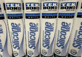 Tek Bond White 100% Silicone Caulk Adhesive All Purpose 10.1 OZ (6 Pack)