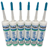Tek Bond White Siliconized Acrylic Caulk Sealant Window & Door 10.1 OZ (6 Pack)