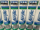 Tek Bond White Siliconized Acrylic Caulk Sealant Window & Door 10.1 OZ (6 Pack)