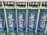 Tek Bond Clear Siliconized Acrylic Caulk Sealant Window & Door 10.1 OZ (6 Pack)
