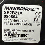 Ametek SE2B21A Minispiral Regenerative Blower 115VAC 50/60Hz 080694