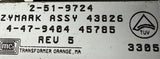 MCI 2-51-9724 Transformer 4-47-9404