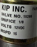 KIP 1X266 Solenoid Valve 1/8" Orifice 12VDC