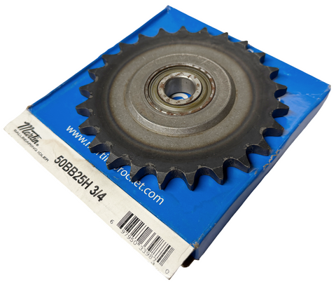 Martin 50BB25H 3/4 Ball Bearing Idler Sprocket #50 Chain 25 Teeth 3/4" Bore