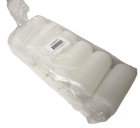 Pack of (12) Grainger 6FAJ9 Bottle 500mL Wide Mouth HDPE Clear