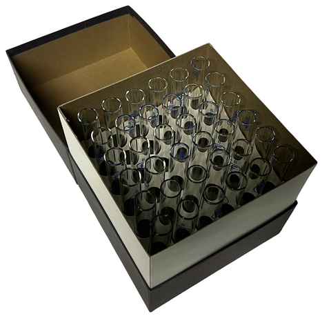 Pack of (36) Fisher 14-385-900E Round Cuvets Borosilicate Glass 19mm x 150m
