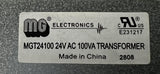 MG Electronics MGT24100 Open Frame Transformer 24VAC 100VA Output