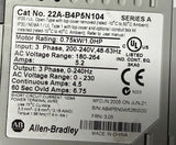 Allen-Bradley 22A-B4P5N104 PowerFlex 4 AC Drive 0.75kW 1HP 3-Phase 200-240V 4.5A
