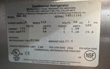 Continental 2RE-SS 2 Door Reach-In Commercial Refrigerator Stainless Steel 115V
