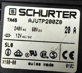 Schurter TA45-AJUTP200Z8 Pushbutton Circuit Breaker 20A 240VAC/60VDC