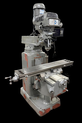 Millport 3KV II Vertical Knee Mill 50" x 10" 3HP Anilam DRO Power Feed