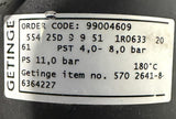 Getinge 554 25D 9 9 51 Pneumatic Angle Seat Globe Valve Assembly 11 Bar 99004609