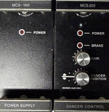 Warner Electric MCS-203 Dancer Control Module w/ MCS-166 Power Supply