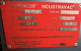 Spencer Industravac 19S Industrial Vacuum Dust Collector 2HP 230V