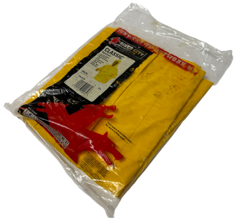MCR 200JH Classic Rainwear Rain Jacket Attached Hood 2XL Yellow Waterproof PVC