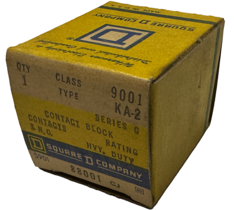 Square D 9001-KA2 Heavy Duty Contact Block Series G 5901 88001