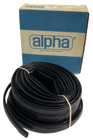 Alpha Wire PVC-105-1/2A Black Tubing Wire Management 100 FT