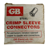 Gardner Bender 10-410 Steel Crimp Sleeve Connectors 100 Pcs