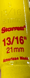 Starrett VH1036 Hole Saw 13/16" 21 mm Size Variable Pitch Use For Arbor A1