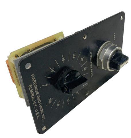 Hardinge HLV-H Power Feed Panel Left, Stop, Right 0-100 Carriage Feed Controller