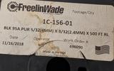 Freelin-Wade 1C-156-01 Polyurethane Tubing Black 95A PUR 4mm x 2.4mm x 500' Roll
